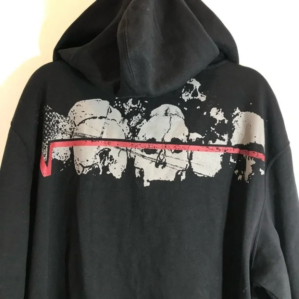 VANS LOGO HOODIE FULL ZIP Black JACKET With Pockets MEN'S SIZE XL NEW NWT - Picture 13 of 16